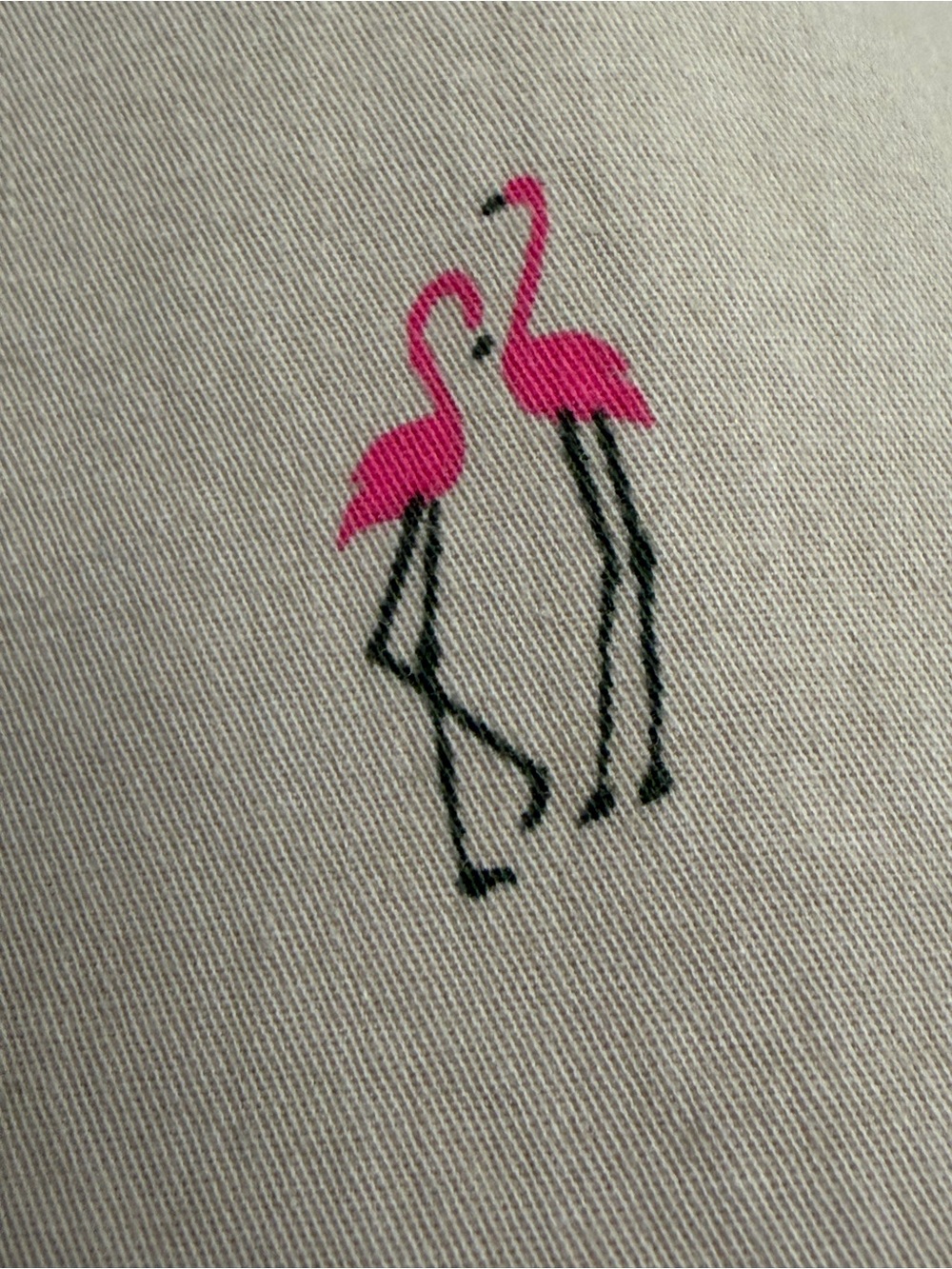 croft & barrow Beige Skort with Pink Flamingo Print - Picture 7 of 11